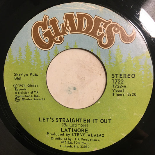Latimore (2) : Let's Straighten It Out / Ain't Nobody Gonna Make Me Change My Mind (7", Single)