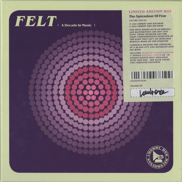 Felt : The Splendour Of Fear (CD, Album, Ltd, RM + 7", Single, Ltd, RM + Box, Lt)