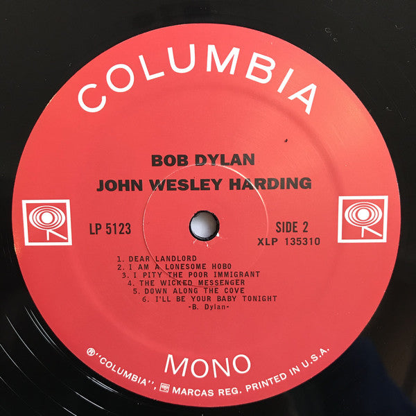 Bob Dylan : John Wesley Harding (LP, Album, Mono, RE)