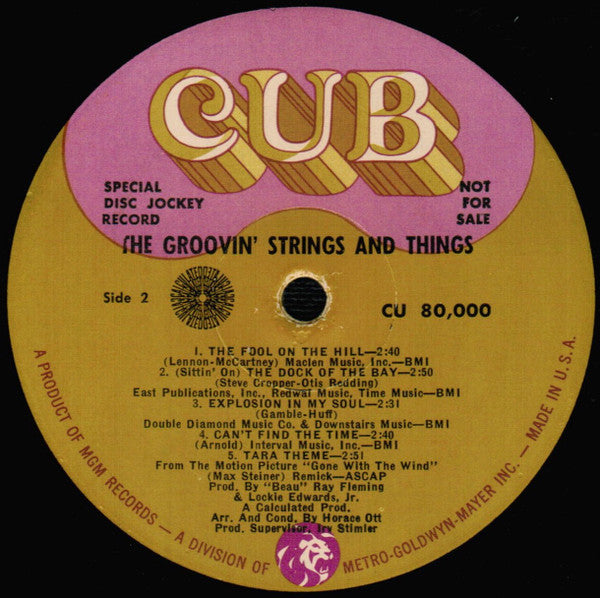 The Groovin' Strings And Things : The Groovin' Strings And Things (LP, Album, Mono, Promo, MGM)