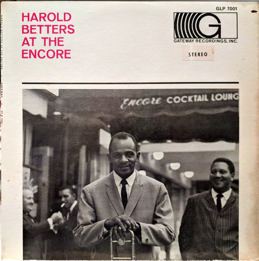 Harold Betters : At The Encore (LP, Album)