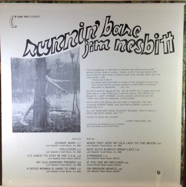Jim Nesbitt : Runnin' Bare (LP, Album)