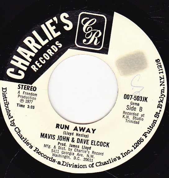 Mavis John & Dave Elcock* : You Are What Love Is / Run Away (7", Single)