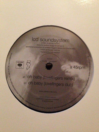 LCD Soundsystem : Oh Baby (Lovefingers Remix) (12")