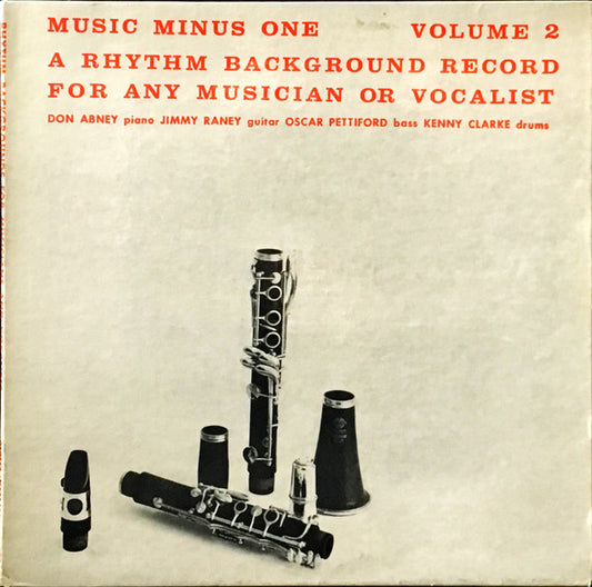 Don Abney, Jimmy Raney, Oscar Pettiford, Kenny Clarke : Music Minus One Volume 2 - A Rhythm Background Record For Any Musician Or Vocalist (LP, Gat)