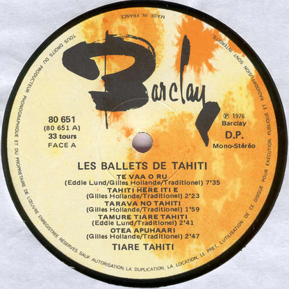 Tiare Tahiti : Les Grands Ballets De Tahiti (LP, Album)