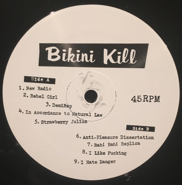Bikini Kill : The Singles (12",45 RPM,Compilation,Reissue)