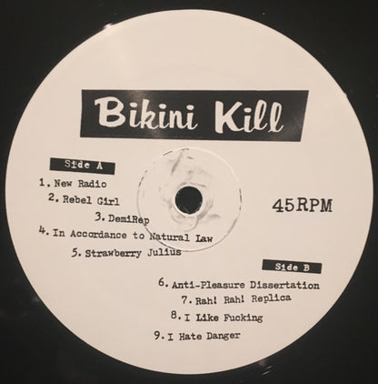 Bikini Kill : The Singles (12",45 RPM,Compilation,Reissue)