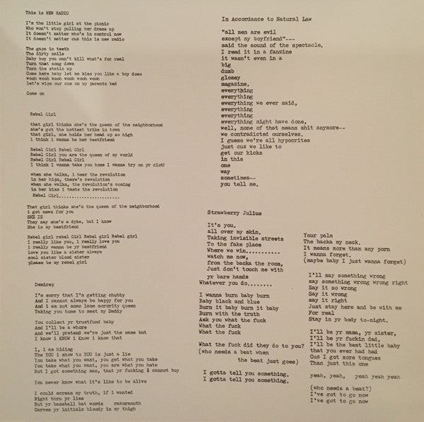 Bikini Kill : The Singles (12",45 RPM,Compilation,Reissue)
