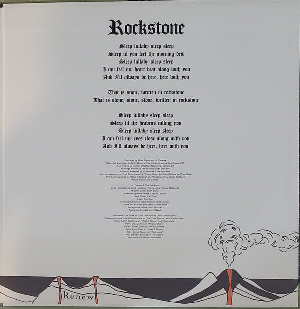 Jr. Thomas & The Volcanos : Rockstone (LP, Album, Mono, Gat)