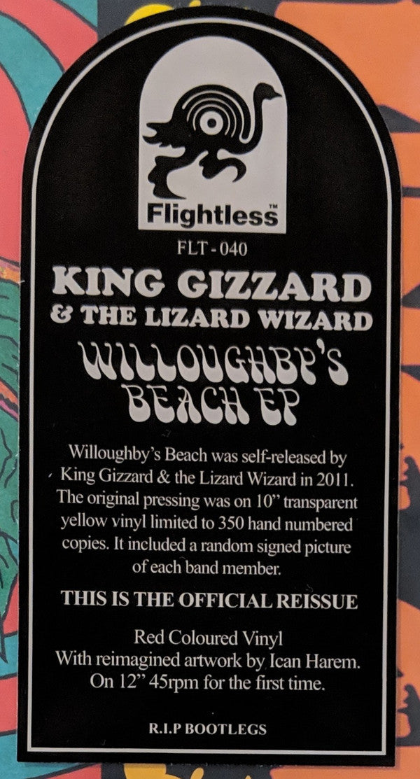 King Gizzard And The Lizard Wizard : Willoughby's Beach (12", EP, Ltd, RE, Red)
