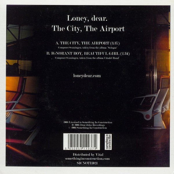 Loney, Dear : The City, The Airport (7", Single)
