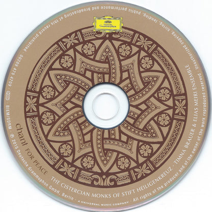The Cistercian Monks Of Stift Heiligenkreuz, Timna Brauer & Elias Meiri Ensemble : Chant - For Peace (CD, Album)