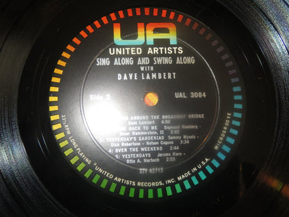 Dave Lambert (3) : Sing/Swing Along With Dave Lambert (LP, Album, Mono)