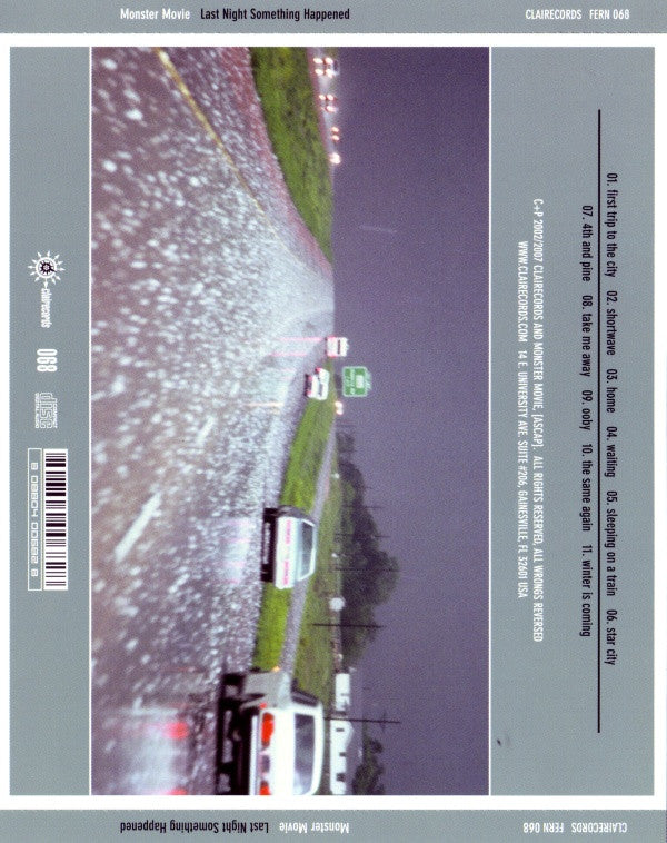 Monster Movie : Last Night Something Happened (CD, RE)