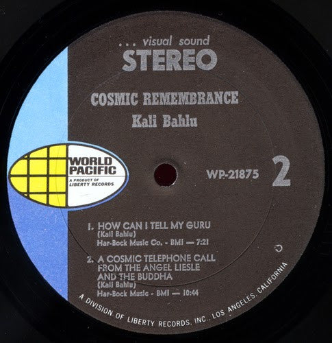 Kali Bahlu : Cosmic Remembrance (LP, Album, Promo, Gat)