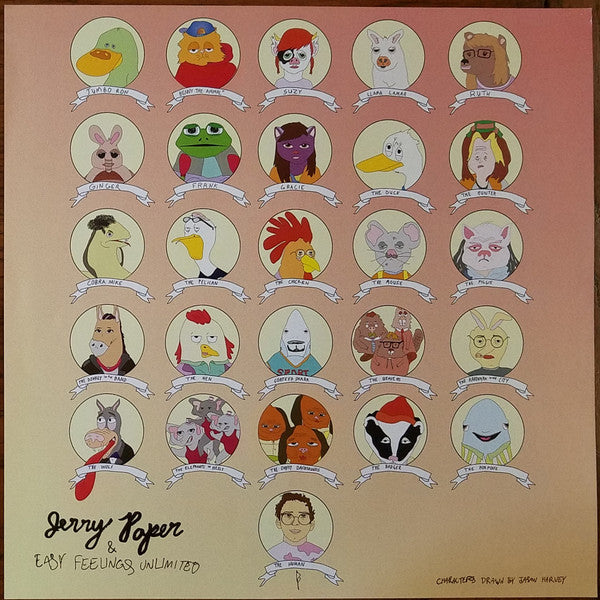 Jerry Paper & Easy Feelings Unlimited : Toon Time Raw! (LP, Album, RP, Pur)