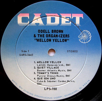 Odell Brown & The Organ-izers : Mellow Yellow (LP, Album)