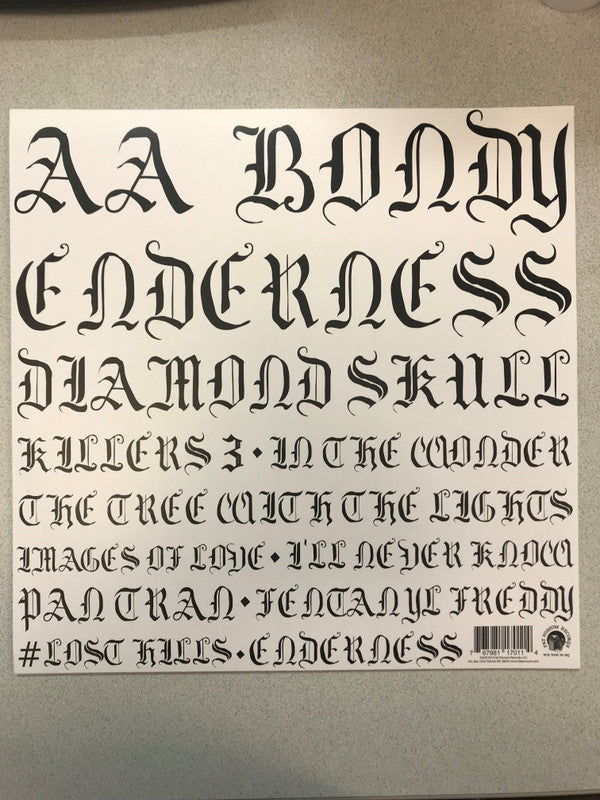 A.A. Bondy : Enderness (LP, Album, Whi)