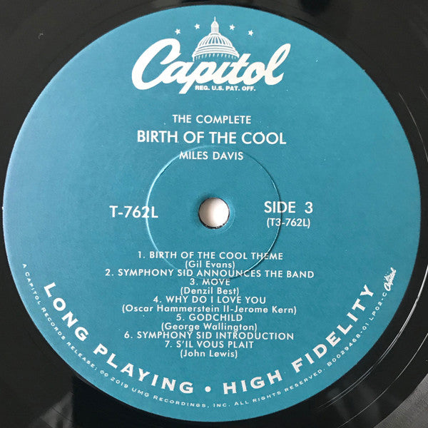 Miles Davis : The Complete Birth Of The Cool (LP, Album, Comp, RE, RM + LP, RE + Comp, Mono, RE)
