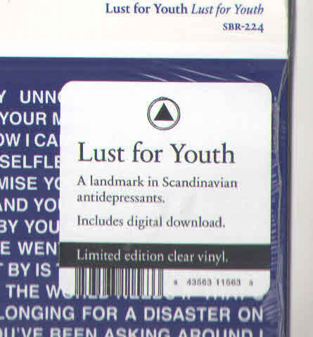 Lust For Youth : Lust For Youth (LP, Album, Ltd, Cle)