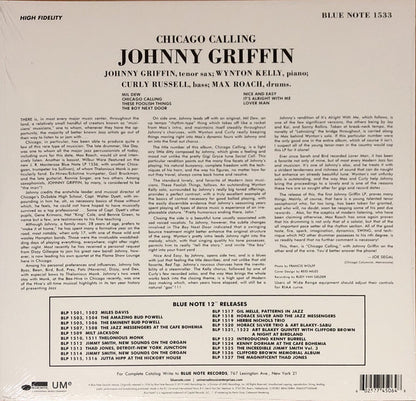 Johnny Griffin : Introducing Johnny Griffin (LP, Album, Mono, RE, 180)