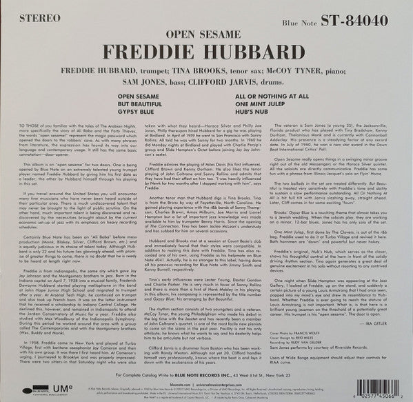 Freddie Hubbard : Open Sesame (LP, Album, RE, 180)
