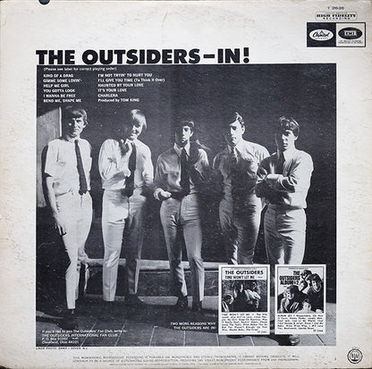 The Outsiders (4) : In! (LP, Album, Mono, Scr)