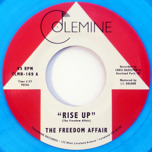 The Freedom Affair : Rise Up (7", Single, Ltd, Blu)