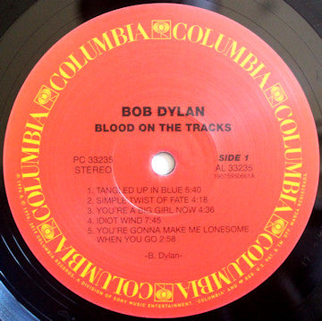 Bob Dylan : Blood On The Tracks (LP, Album, RE)