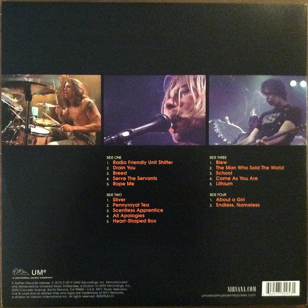 Nirvana : Live And Loud (2xLP, Album, 180)