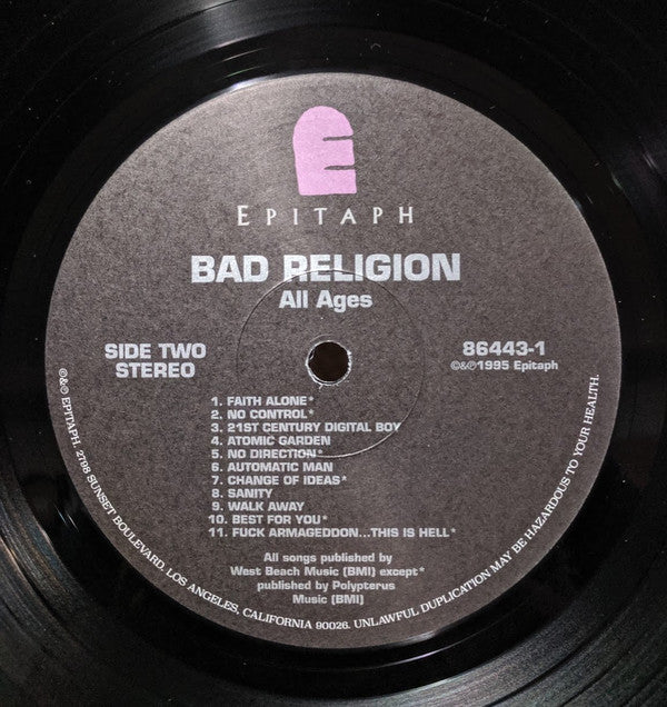 Bad Religion : All Ages (LP, Comp, RE, 180)
