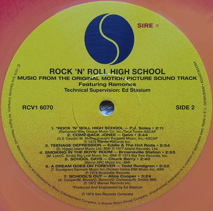 Various : Rock 'N' Roll High School (Music From The Original Motion Picture Soundtrack) (LP, Comp, Ltd, RE, Fir)