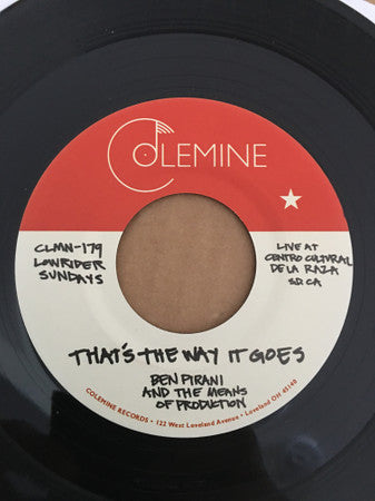 Ben Pirani And The Means of Production : That’s The Way It Goes / Dreamin’s For Free (7", Ltd, Han)