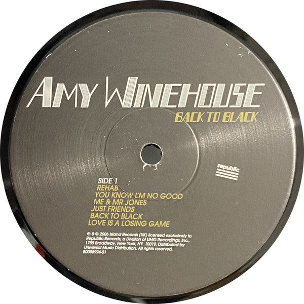 Amy Winehouse - Back To Black 2xLP (Black Vinyl) – Plastic Stone Records