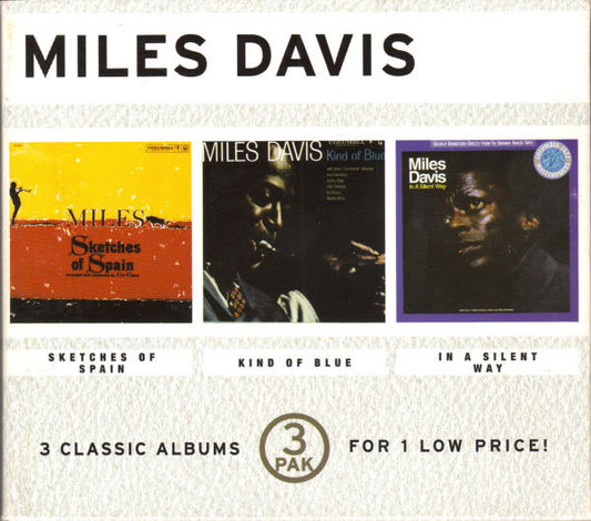 Miles Davis : Sketches Of Spain / Kind Of Blue / In A Silent Way (3xCD, Album, RE, RM + Box, Comp)