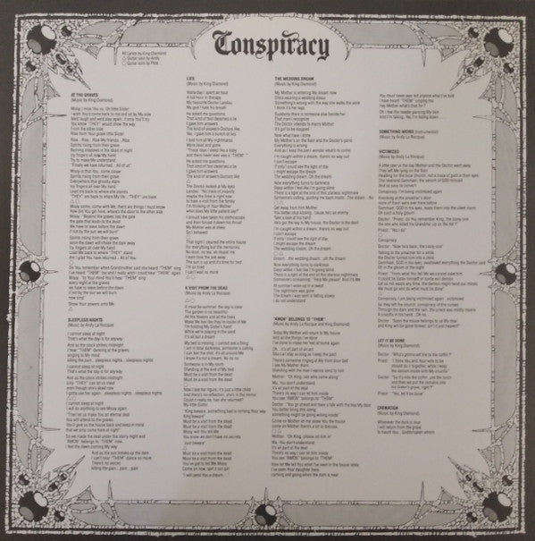 King Diamond : Conspiracy (LP, Album, RE, 180)