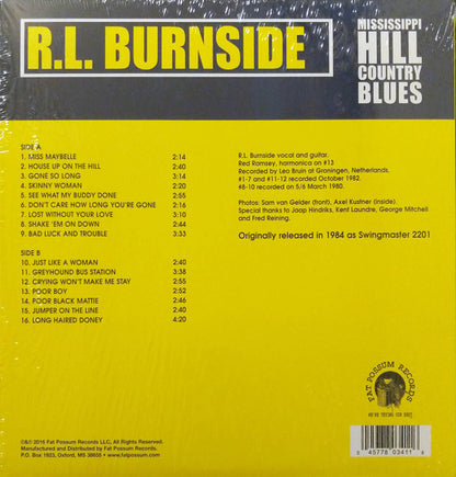 R.L. Burnside : Mississippi Hill Country Blues (LP, Album, RE)