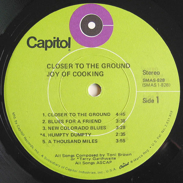 Joy Of Cooking : Closer To The Ground (LP, Album, Gat)