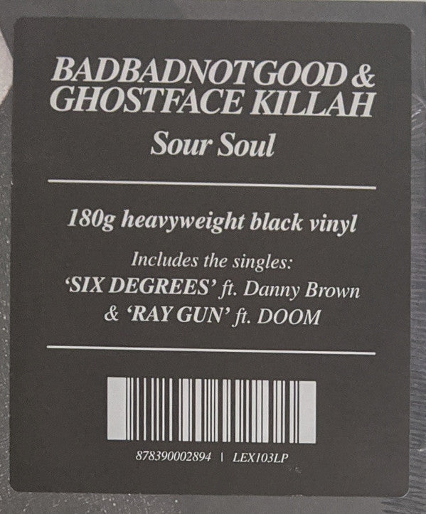 BadBadNotGood & Ghostface Killah : Sour Soul (LP, Album, RP, 180)