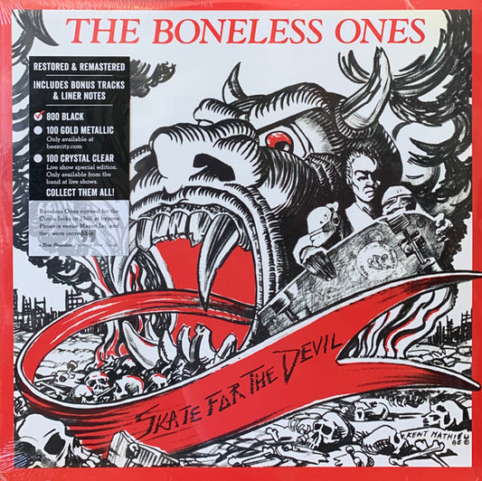 The Boneless Ones : Skate For The Devil (LP, Ltd, RM)