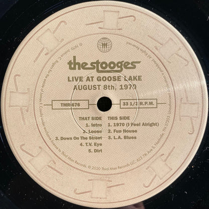 The Stooges : Live At Goose Lake August 8th, 1970 (LP)