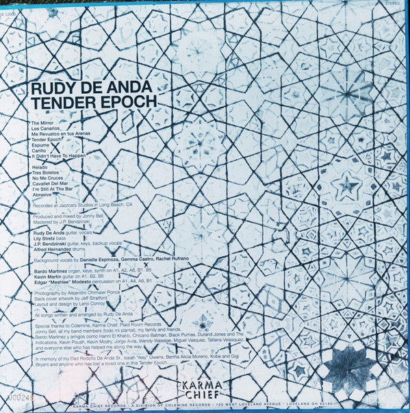 Rudy De Anda : Tender Epoch (LP, Num, Top)
