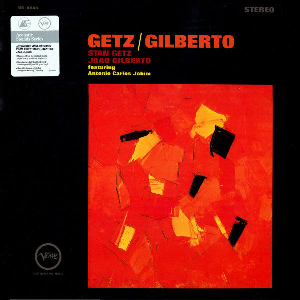 Stan Getz / João Gilberto Featuring Antonio Carlos Jobim : Getz / Gilberto (LP, Album, RE, RM, 180)