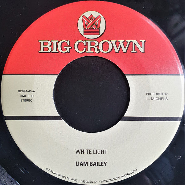 Liam Bailey : White Light / Cold & Clear (7")