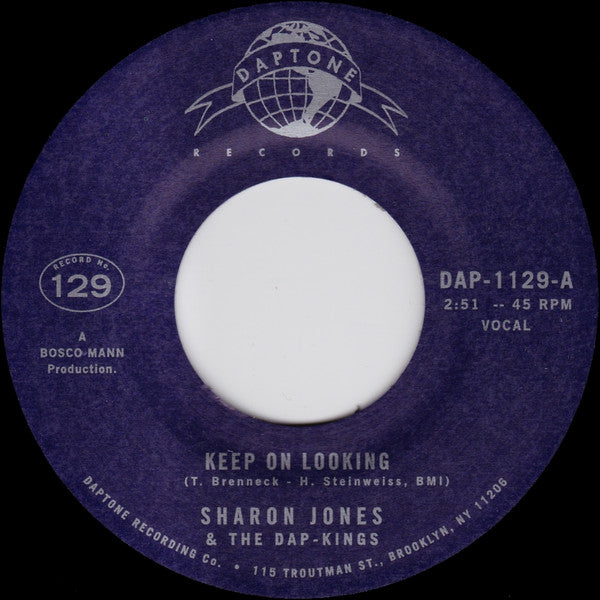 Sharon Jones & The Dap-Kings, The Dap-Kings : Keep On Looking (7", Single)