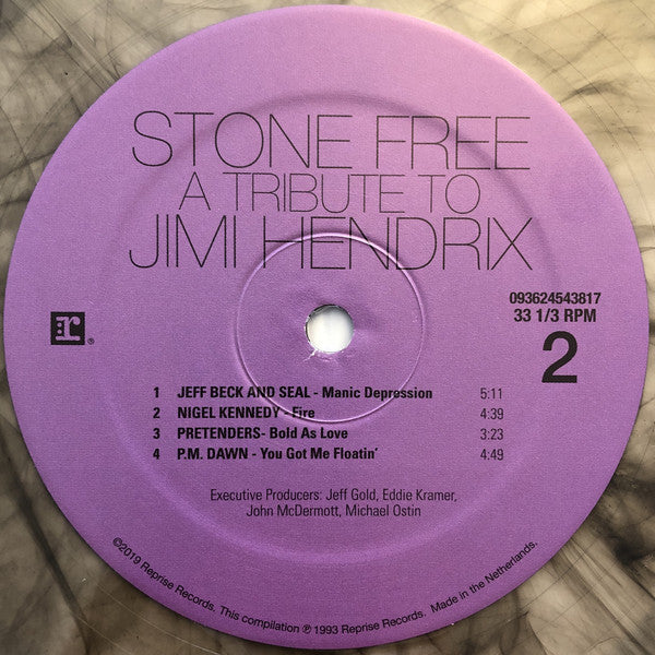 Various : Stone Free (A Tribute To Jimi Hendrix) (LP, Cle + LP, S/Sided, Etch, Cle + Comp, Ltd, RE)