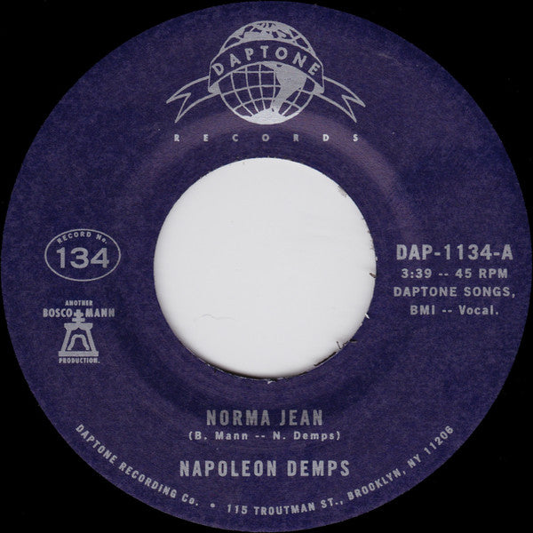 Napoleon Demps : Norma Jean (7", Single)