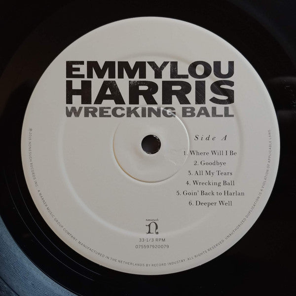 Emmylou Harris : Wrecking Ball (LP, RE)