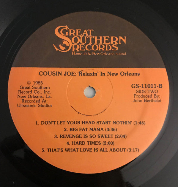Cousin Joe : Relaxin' In New Orleans (LP)